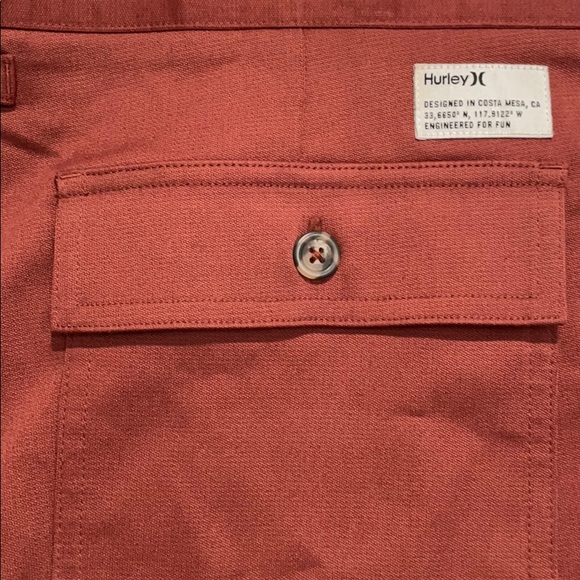 Hurley Walkshorts Stretch Red 32 - Picture 4 of 8